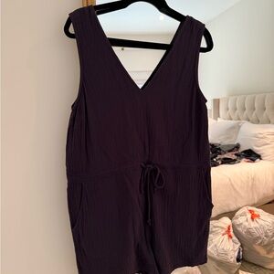 Rails - Blue Sleeveless V-Neck Romper